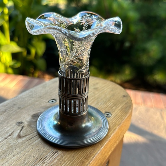 Forbes Silver Co two piece vase - Picture 1 of 7